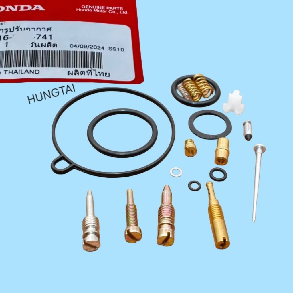 Full bộ kim đót, sin cao su bình xăng con WAVE A, RS, S100, RSX... zin - Ảnh 2