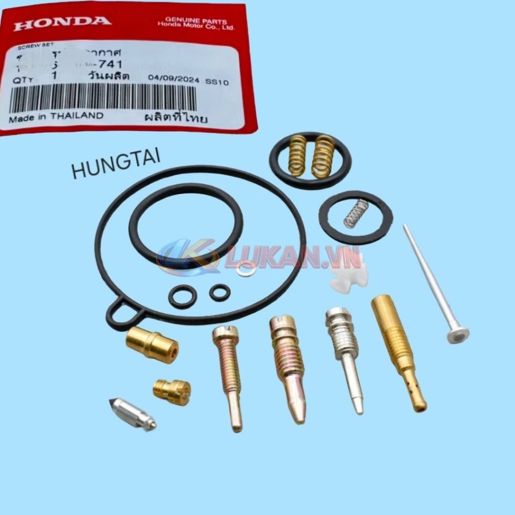 Full bộ kim đót, sin cao su bình xăng con WAVE A, RS, S100, RSX... zin - Ảnh 4