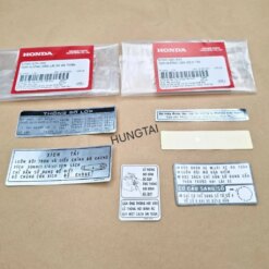 Bộ 6 tem dán thông số xe Super DREAM Việt đời đầu zin Honda