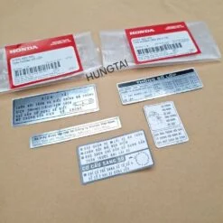 Bộ 5 tem dán thông số xe WAVE ALPHA, ZX đời đầu zin Honda