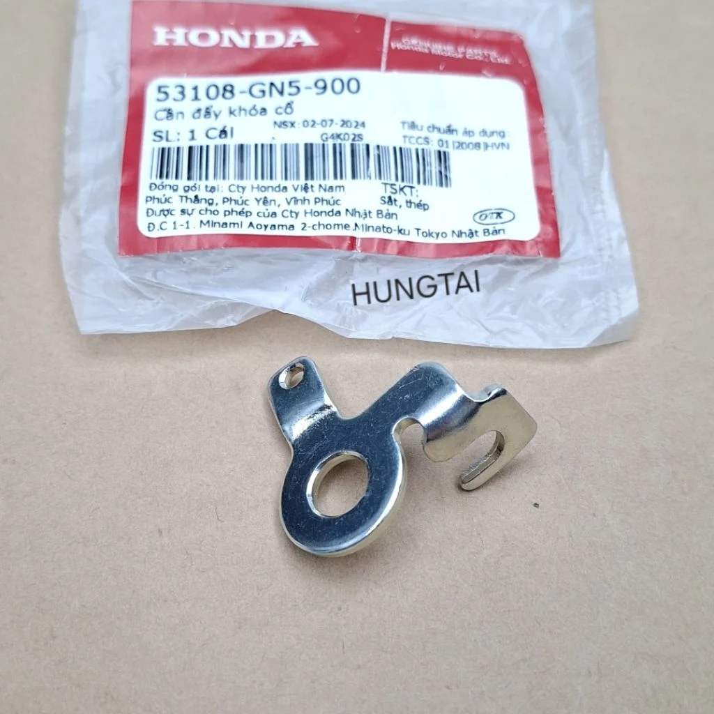Cần đẩy chốt khóa cổ xe DREAM zin Honda 53108-GN5-900 - Ảnh 2