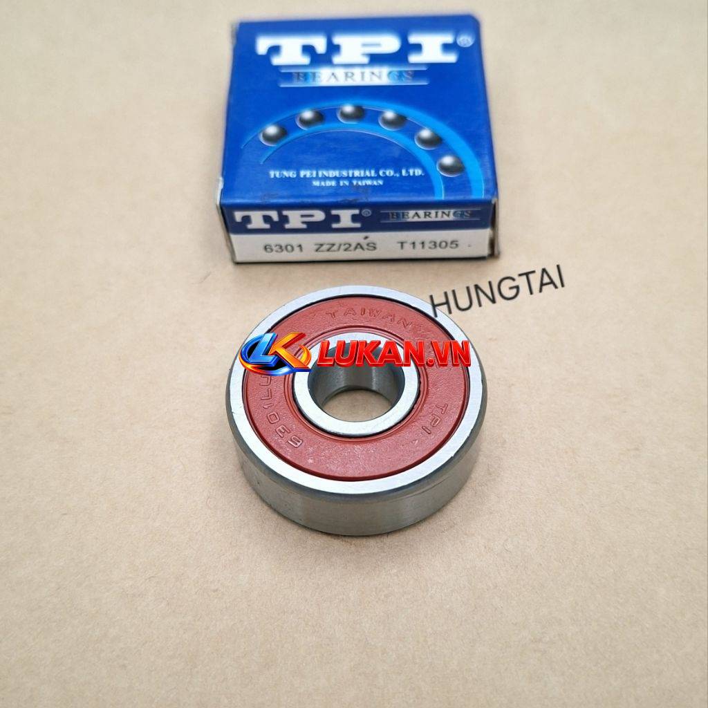Bạc đạn, Vòng bi đùm bánh lốp xe DREAM, WAVE, FUTURE.... TPI 6301 - Ảnh 2