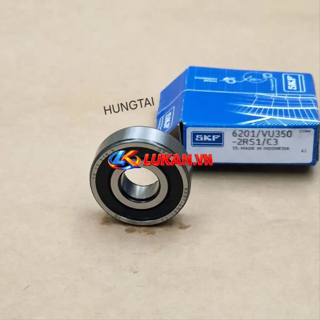 Vòng bi, bạc đạn SKF đùm bánh mâm xe WAVE, FUTURE, WINNER... 6201 zin - Ảnh 2