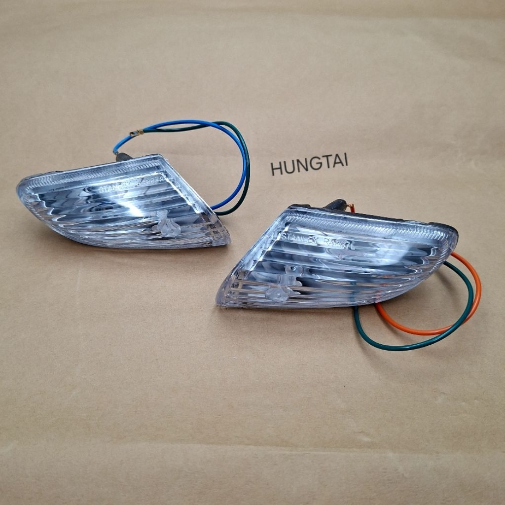Cặp đèn xi nhan trước xe WAVE Thái trắng trong suốt - Ảnh 4