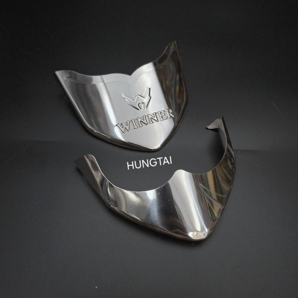 Cặp mũi dè đuôi trắng inox xe WINNER 150.... chắn bùn - Ảnh 2
