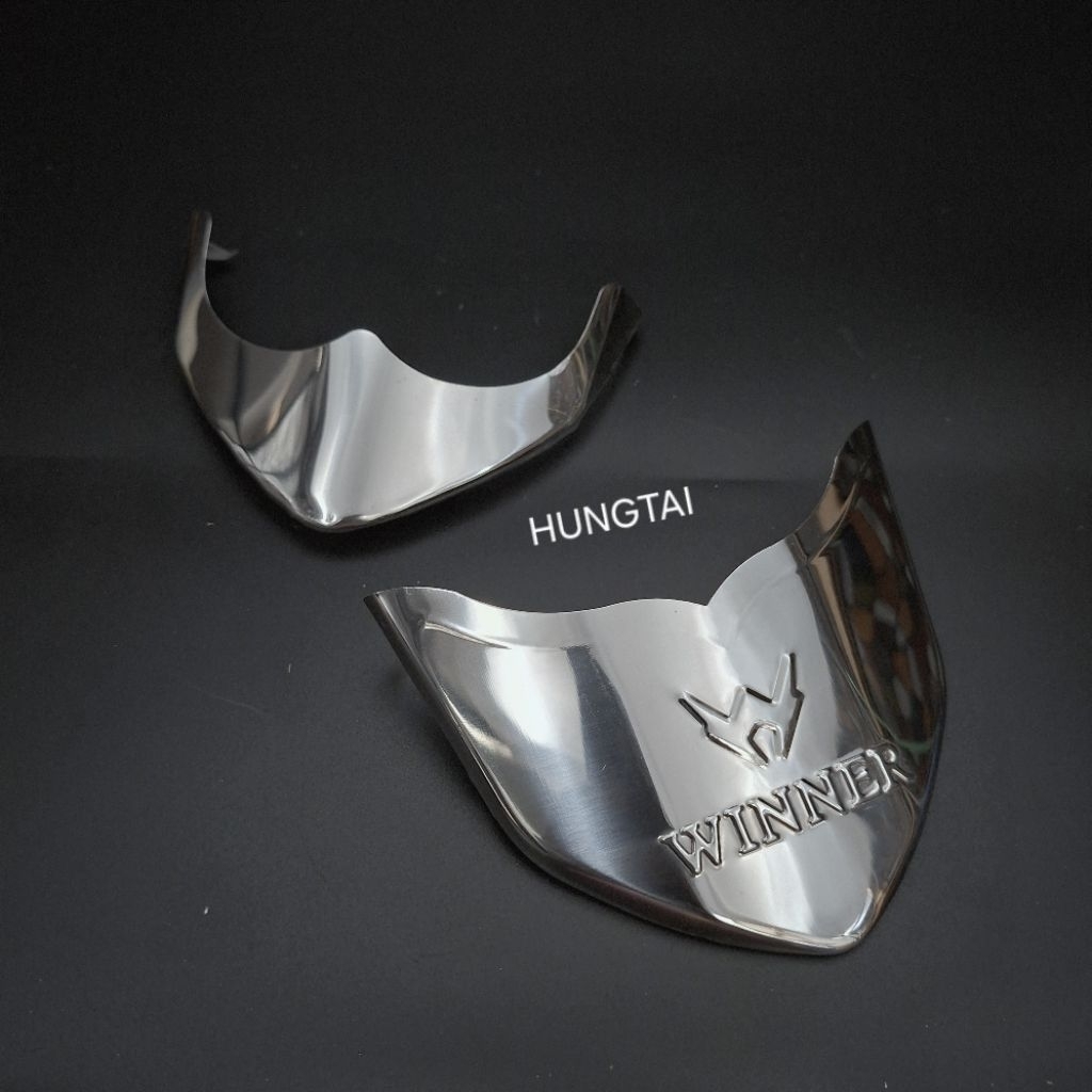 Cặp mũi dè đuôi trắng inox xe WINNER 150.... chắn bùn - Ảnh 6