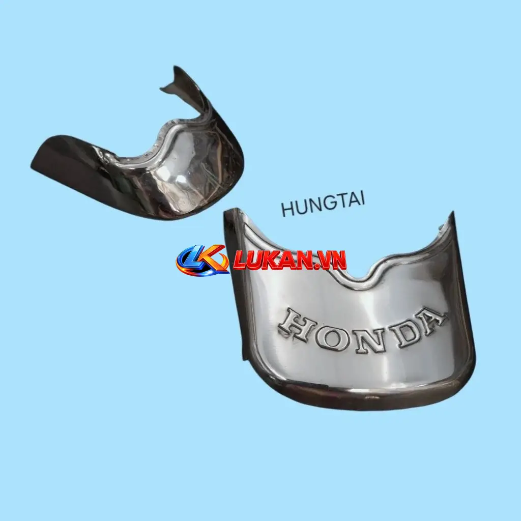 Cặp mũi dè đuôi trắng inox xe WAVE Thái, ALPHA, ZX.... chắn bùn - Ảnh 4
