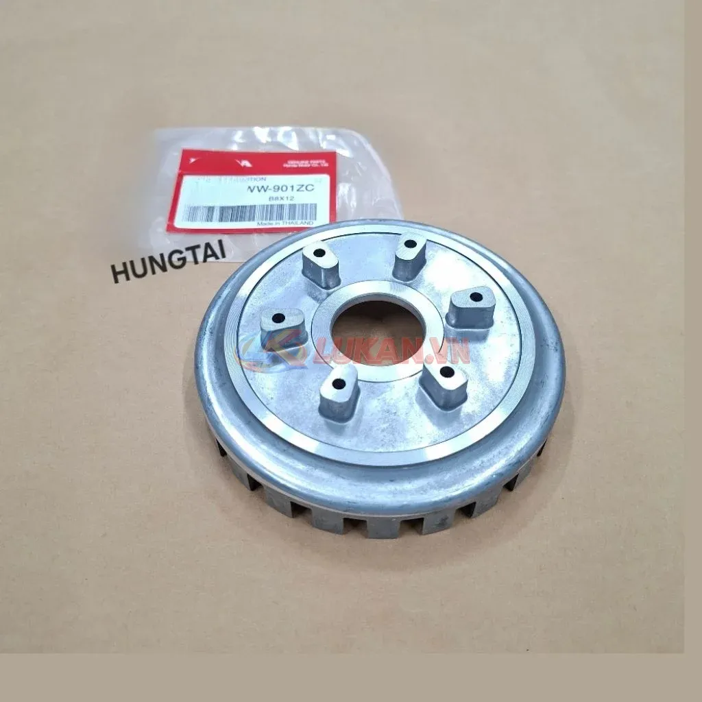 Đế nhôm nồi côn ly hợp xe WAVE S110, RSX.... mỏng 3 lá - Ảnh 3