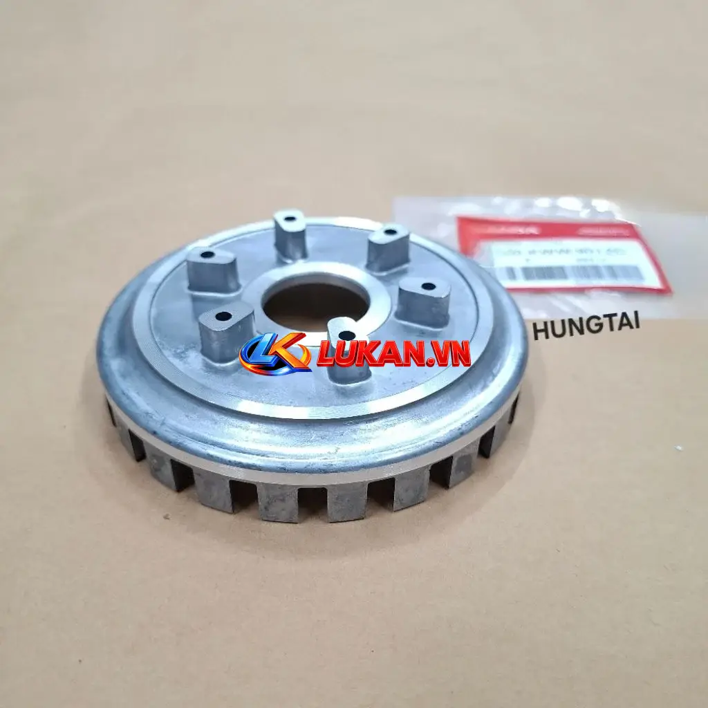 Đế nhôm nồi côn ly hợp xe WAVE S110, RSX.... mỏng 3 lá