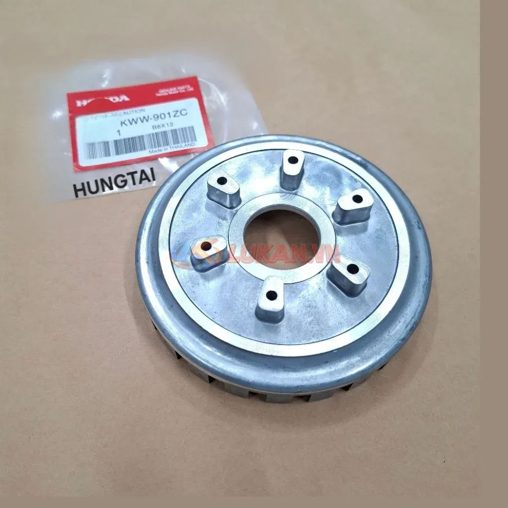 Đế nhôm nồi côn ly hợp xe WAVE S110, RSX.... mỏng 3 lá - Ảnh 4