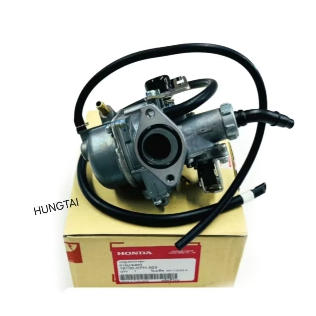 Bình xăng con, chế hòa khí e điện xe FUTURE, WAVE 125... zin Honda Thái 16100-KPH-B21 - Ảnh 4