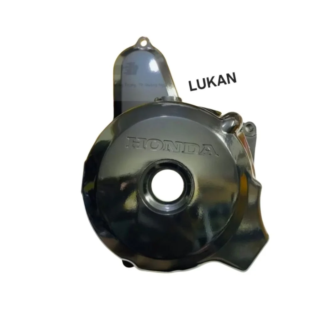 Nắp lốc máy trái, đề lửa điện xe WAVE A, ALPHA 100... Đen zin 11341-KRS-600 - Ảnh 2