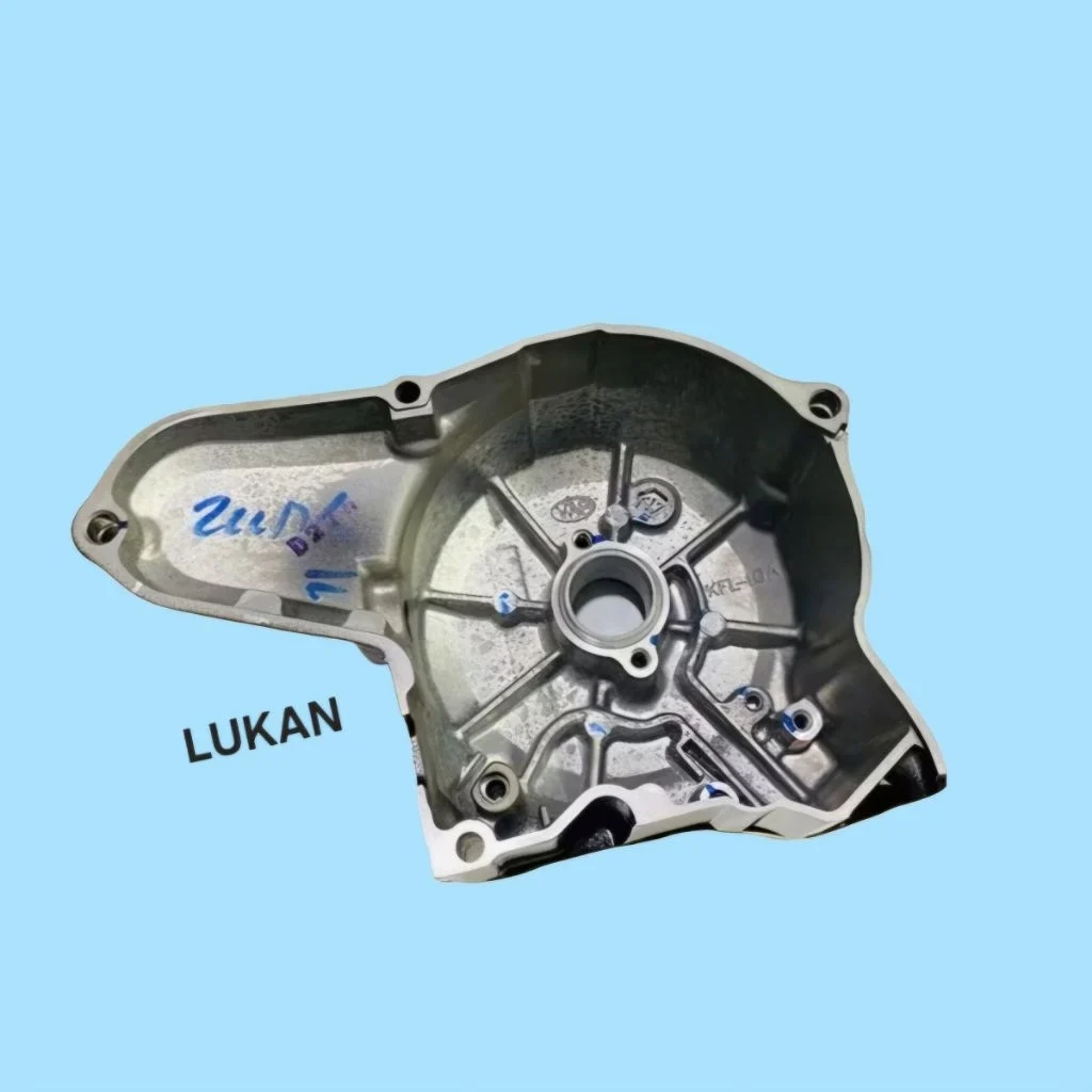 Nắp lốc máy trái, đề lửa điện xe WAVE A, ALPHA 100... Đen zin 11341-KRS-600 - Ảnh 3