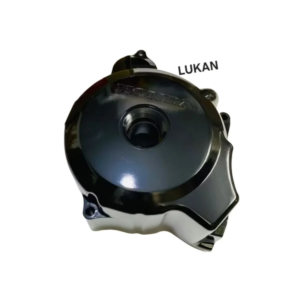 Nắp lốc máy trái, đề lửa điện xe WAVE A, ALPHA 100... Đen zin 11341-KRS-600 - Ảnh 5