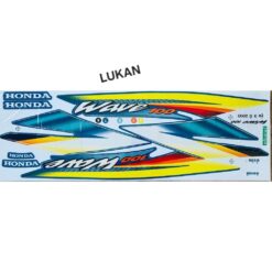 Bộ tem xe WAVE Thái 100... Vàng xanh