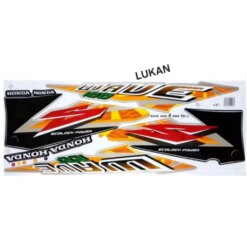 Bộ tem lửa xe WAVE Thái 100.... Cam