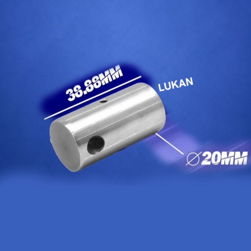 Ắc nhỏ đôn tay dên, trục khuỷu xe DREAM, WAVE, FUTURE.... 20x38mm - Ảnh 2