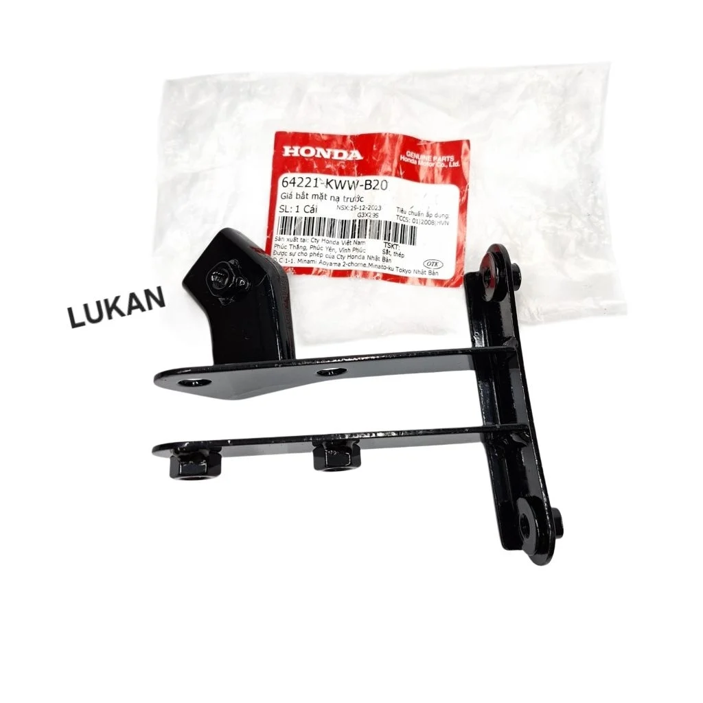 Khung pass bắt nhựa mặt nạ trước xe WAVE S110, RSX.... zin 64221-KWW-B20 - Ảnh 5