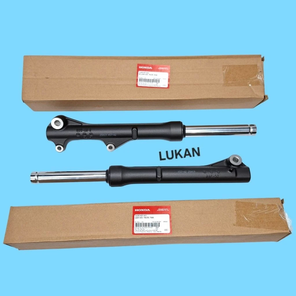 Cặp phuộc nhún giảm sóc trước xe WAVE RSX, BLADE 110... Đen đĩa zin 51400-K57-A21, 51500-K57-A21 - Ảnh 3