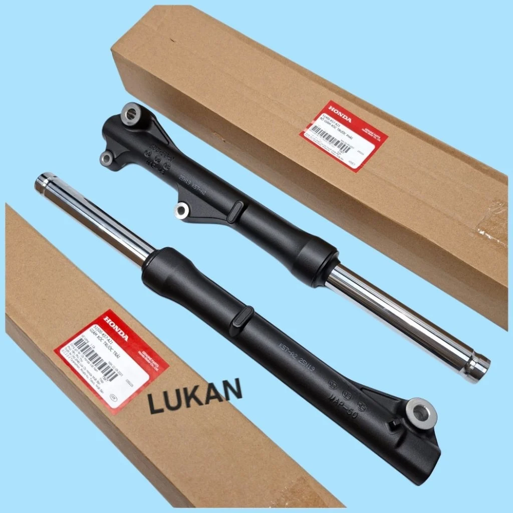 Cặp phuộc nhún giảm sóc trước xe WAVE RSX, BLADE 110... Đen đĩa zin 51400-K57-A21, 51500-K57-A21