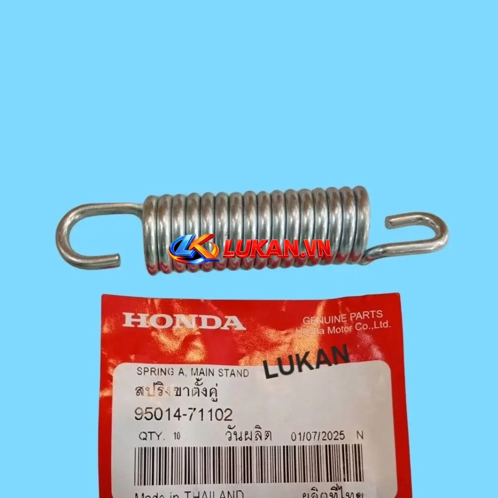Lò xo chân chống đứng, giữa xe FUTURE 2, NEO, MẬP, LED, WAVE 125i... zin 95014-71402