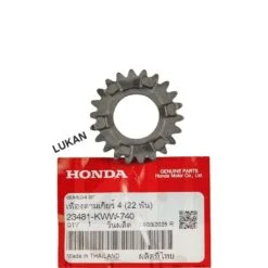 Bánh răng, nhông số 4 cốt tải WAVE S110, RSX, BLADE, A110... 22T zin 23481-KWW-740, K03-H10
