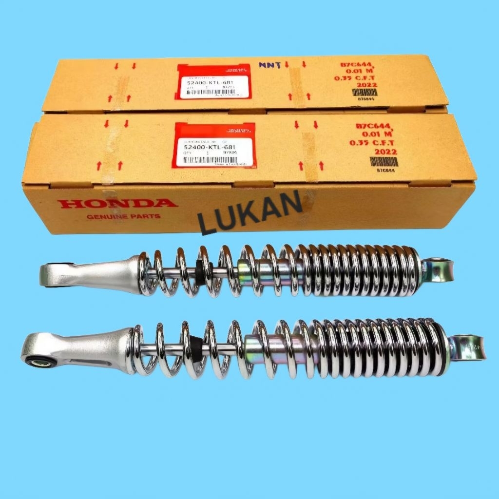 Cặp phuộc nhún, giảm sóc sau WAVE A, RS, S100, RSX... xi bóng - Ảnh 2