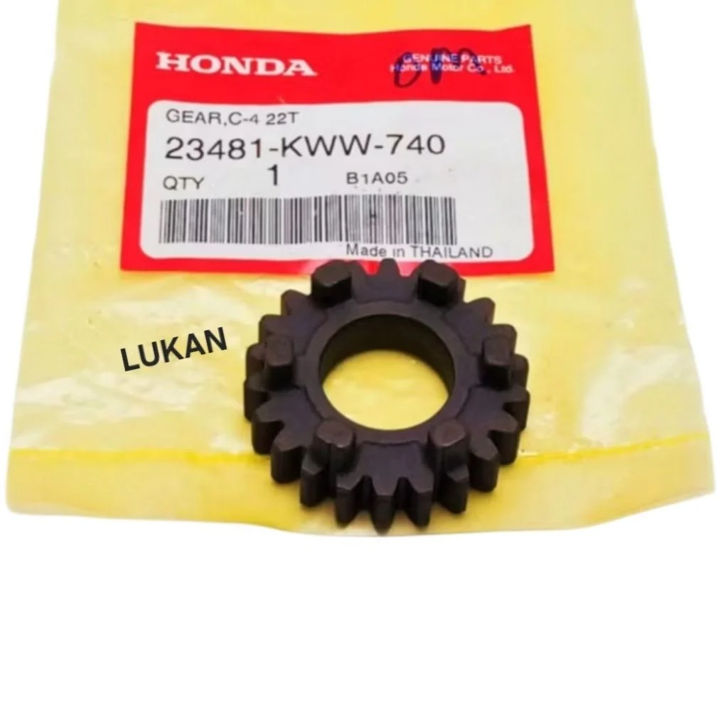 Bánh răng, nhông số 4 cốt tải WAVE S110, RSX, BLADE, A110... 22T zin 23481-KWW-740, K03-H10 - Ảnh 2