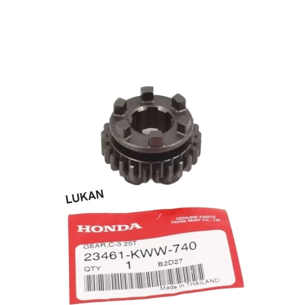 Bánh răng, nhông số 3 cốt tải WAVE S110, RSX, BLADE, A110... 25T zin 23461-KWW-740 - Ảnh 4