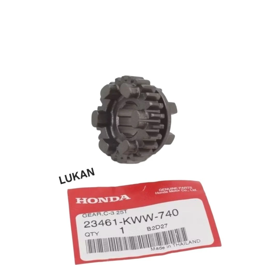 Bánh răng, nhông số 3 cốt tải WAVE S110, RSX, BLADE, A110... 25T zin 23461-KWW-740 - Ảnh 5
