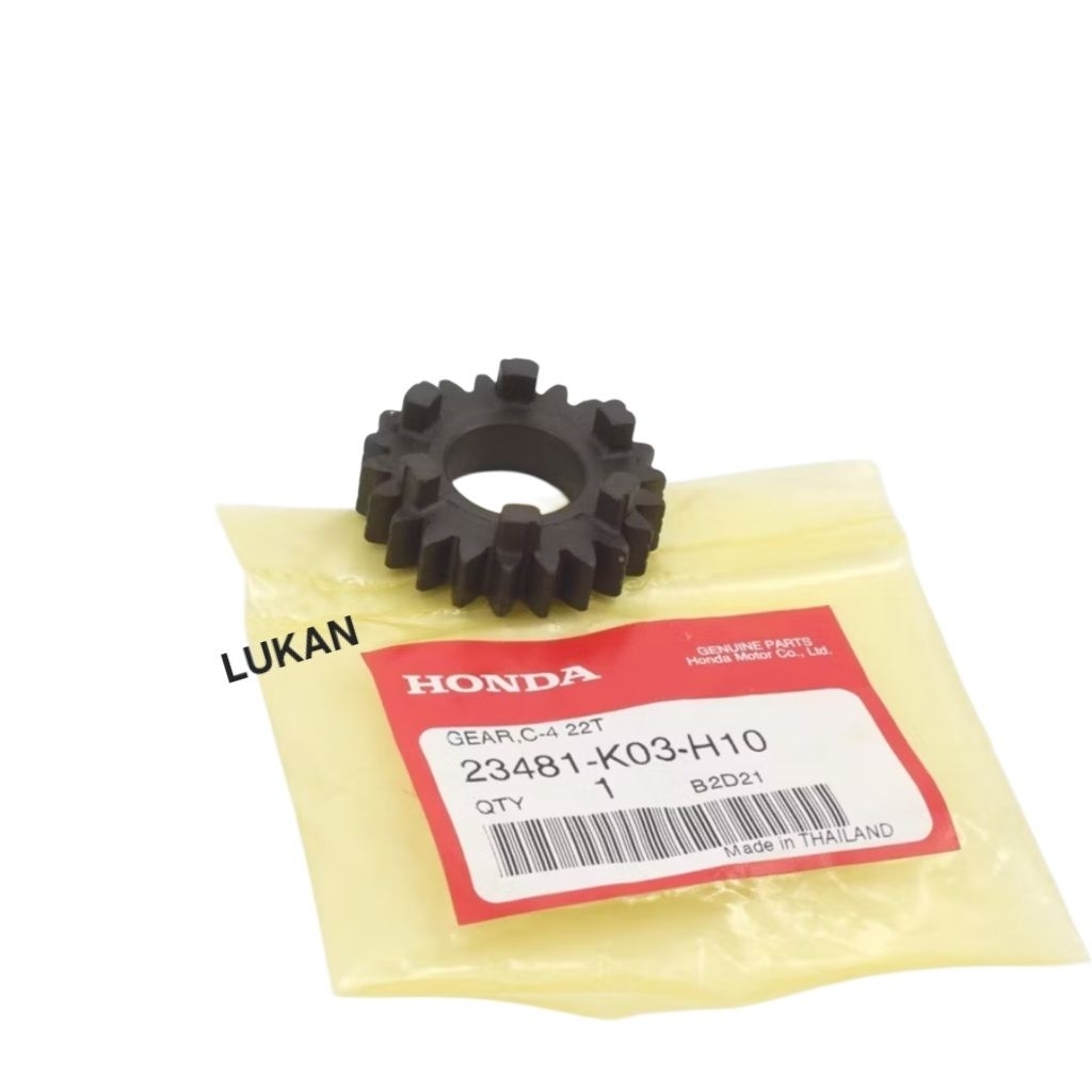 Bánh răng, nhông số 4 cốt tải WAVE S110, RSX, BLADE, A110... 22T zin 23481-KWW-740, K03-H10 - Ảnh 6