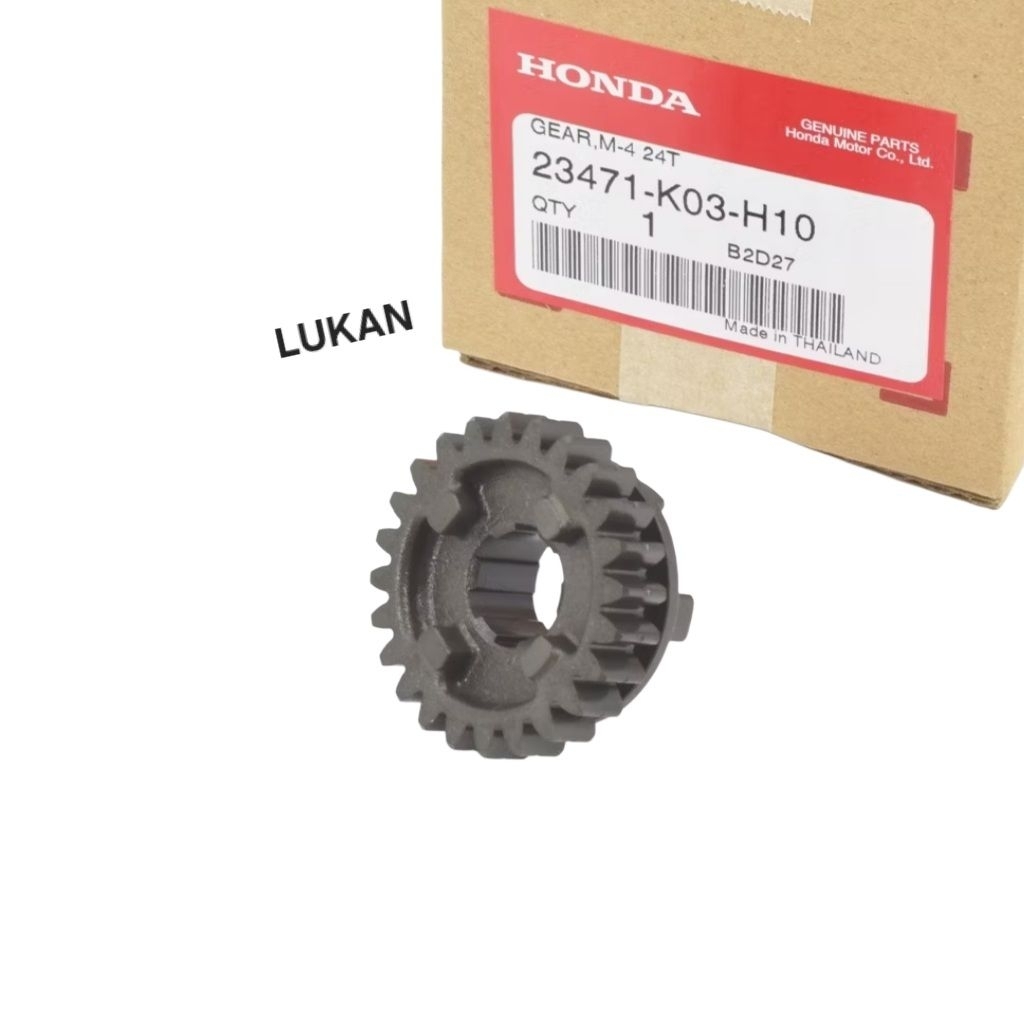 Bánh răng, nhông số 4 cốt nồi WAVE S110, RSX, BLADE, A110... 24T zin 23471-KWW-741, K03-H10 - Ảnh 6
