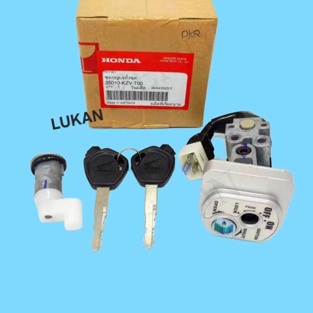 Bộ ổ khóa, công tắc điện xe Super DREAM 110.... zin 35010-KZV-T00
