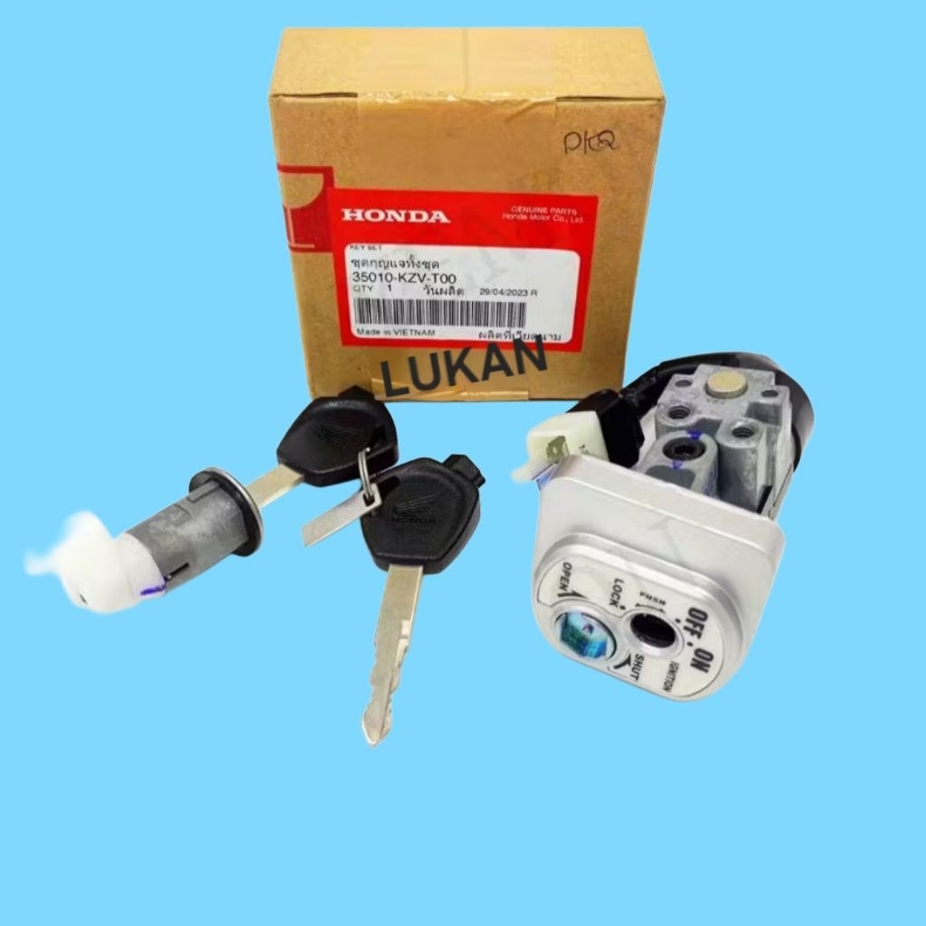 Bộ ổ khóa, công tắc điện xe Super DREAM 110.... zin 35010-KZV-T00 - Ảnh 6