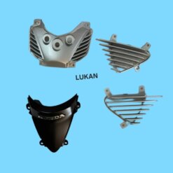 Bộ 4 nhựa mặt nạ thông gió xe FUTURE NEO 125... Đen bạc zin chính hãng