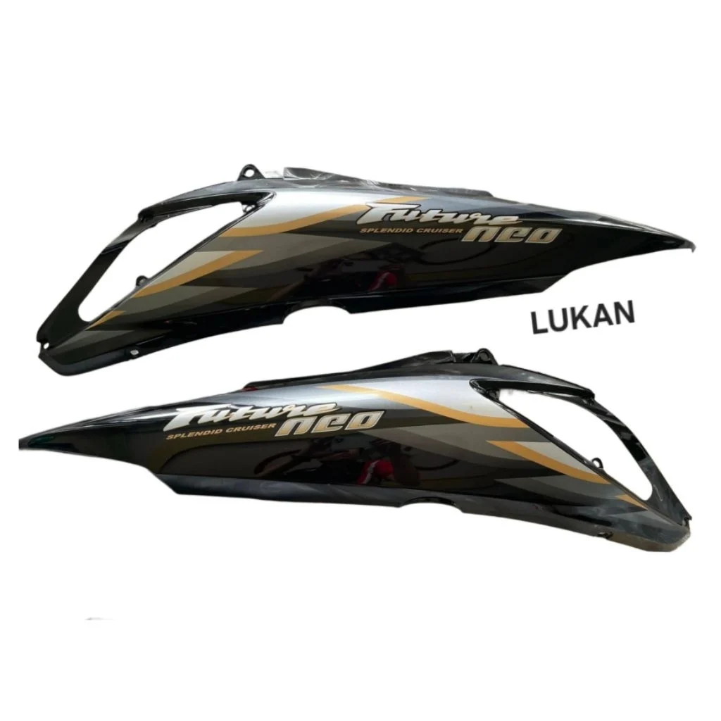Cặp nhựa ốp thân sườn xe FUTURE NEO 125 Đen zin tem cánh chim
