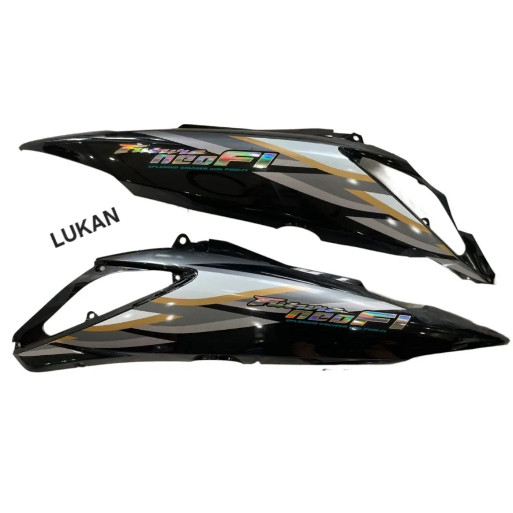 Cặp nhựa ốp thân sườn xe FUTURE NEO 125 Fi... Đen zin tem cánh chim - Ảnh 3