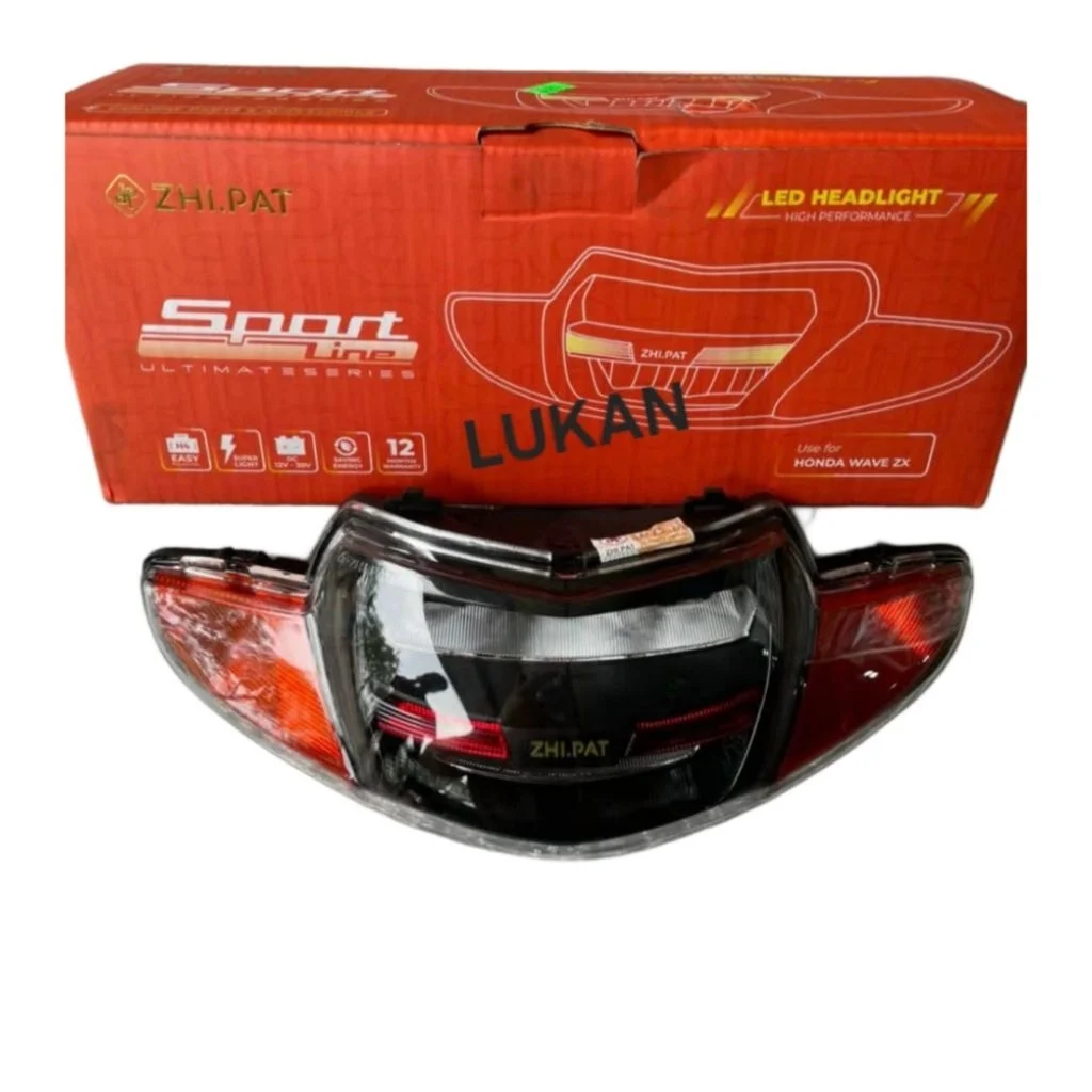 Pha chóa đèn led trước ZHIPAT xe WAVE ALPHA, ZX đời đầu....