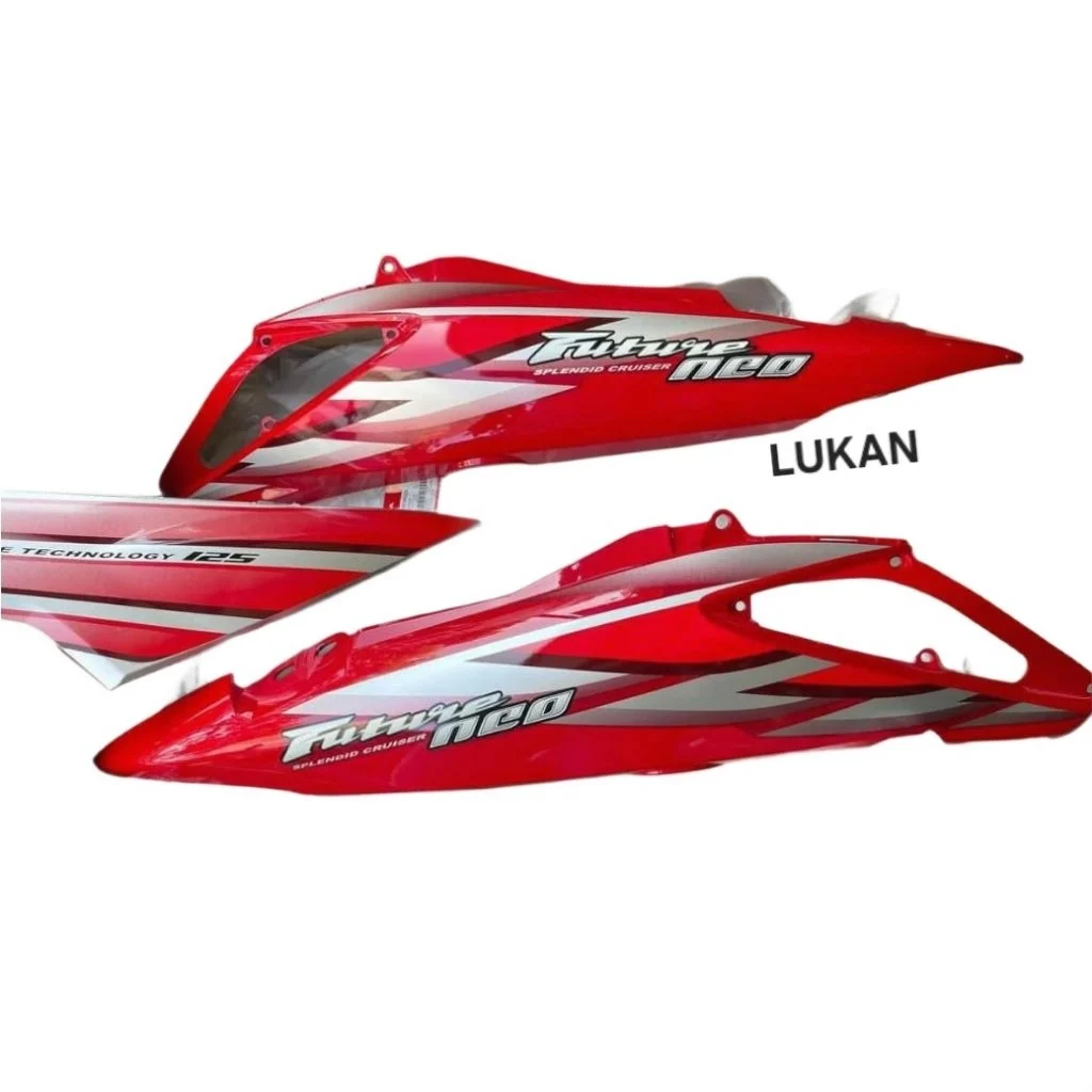 Cặp nhựa ốp thân sườn xe FUTURE NEO 125... Đỏ đô zin cánh chim - Ảnh 3