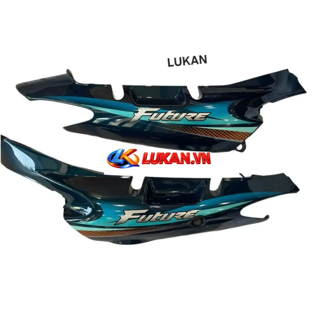 Cặp nhựa ốp thân sườn xe FUTURE 1 đời đầu Xanh nhớt zin