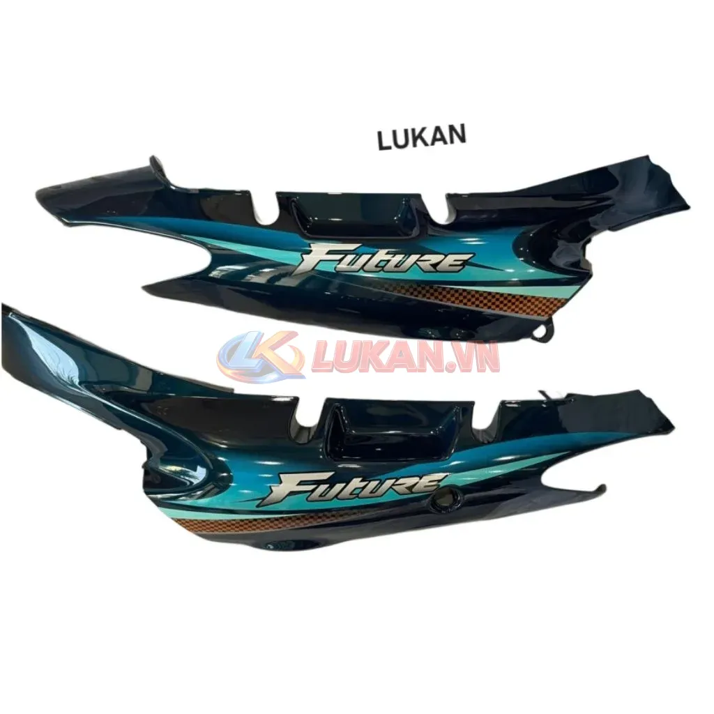Cặp nhựa ốp thân sườn xe FUTURE 1 đời đầu Xanh nhớt zin - Ảnh 3