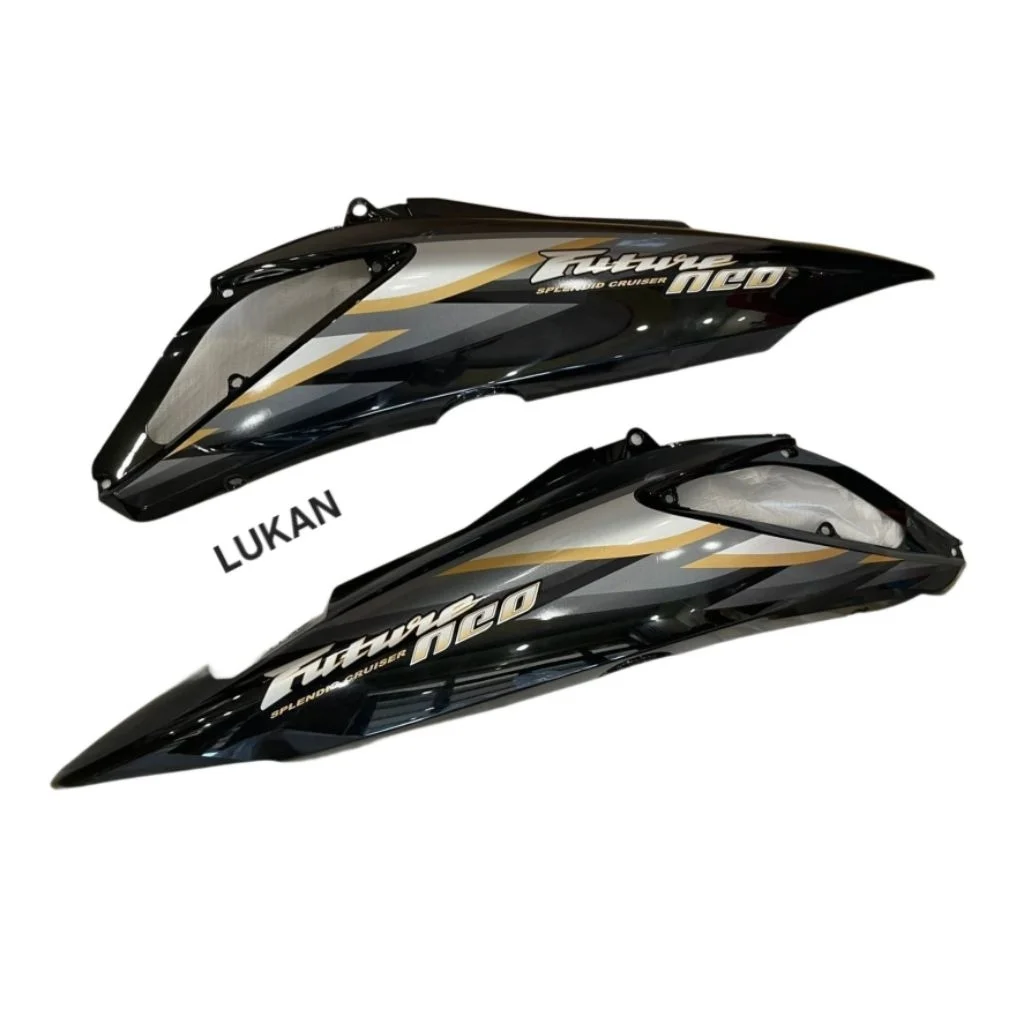 Cặp nhựa ốp thân sườn xe FUTURE NEO 125 Đen zin tem cánh chim - Ảnh 3