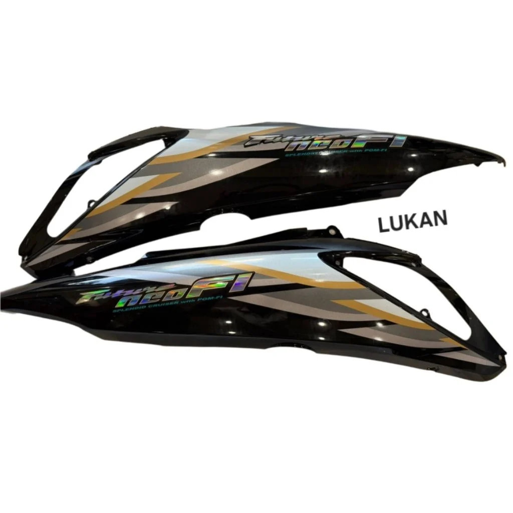 Cặp nhựa ốp thân sườn xe FUTURE NEO 125 Fi... Đen zin tem cánh chim - Ảnh 4