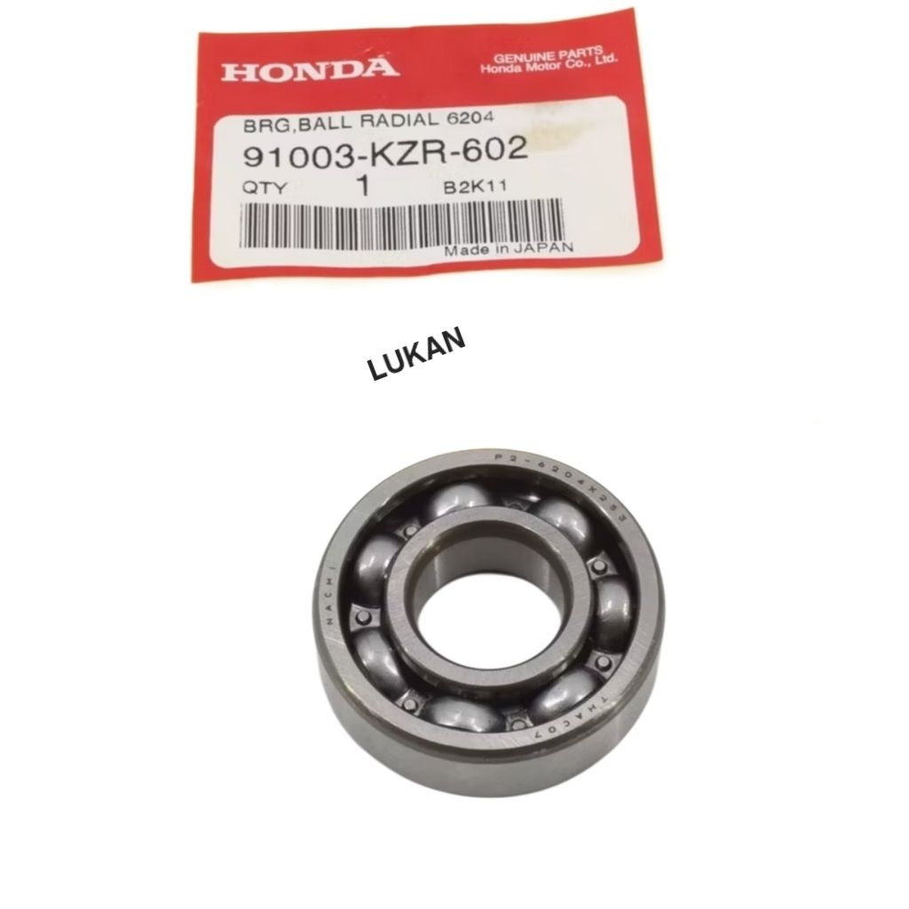 Vòng bi, bạc đạn xe máy 6204... zin chính hãng 91003-KZR-602 - Ảnh 2