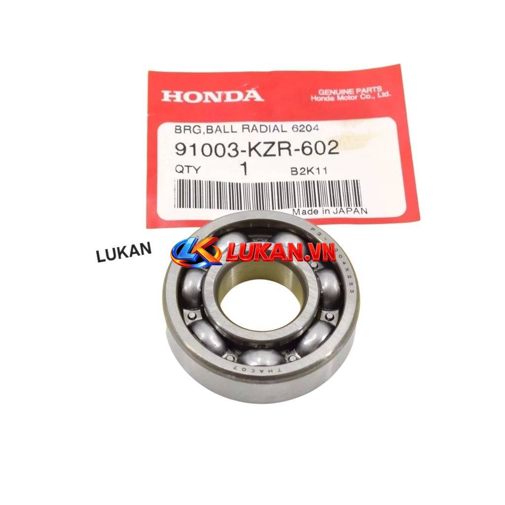Vòng bi, bạc đạn xe máy 6204... zin chính hãng 91003-KZR-602 - Ảnh 3
