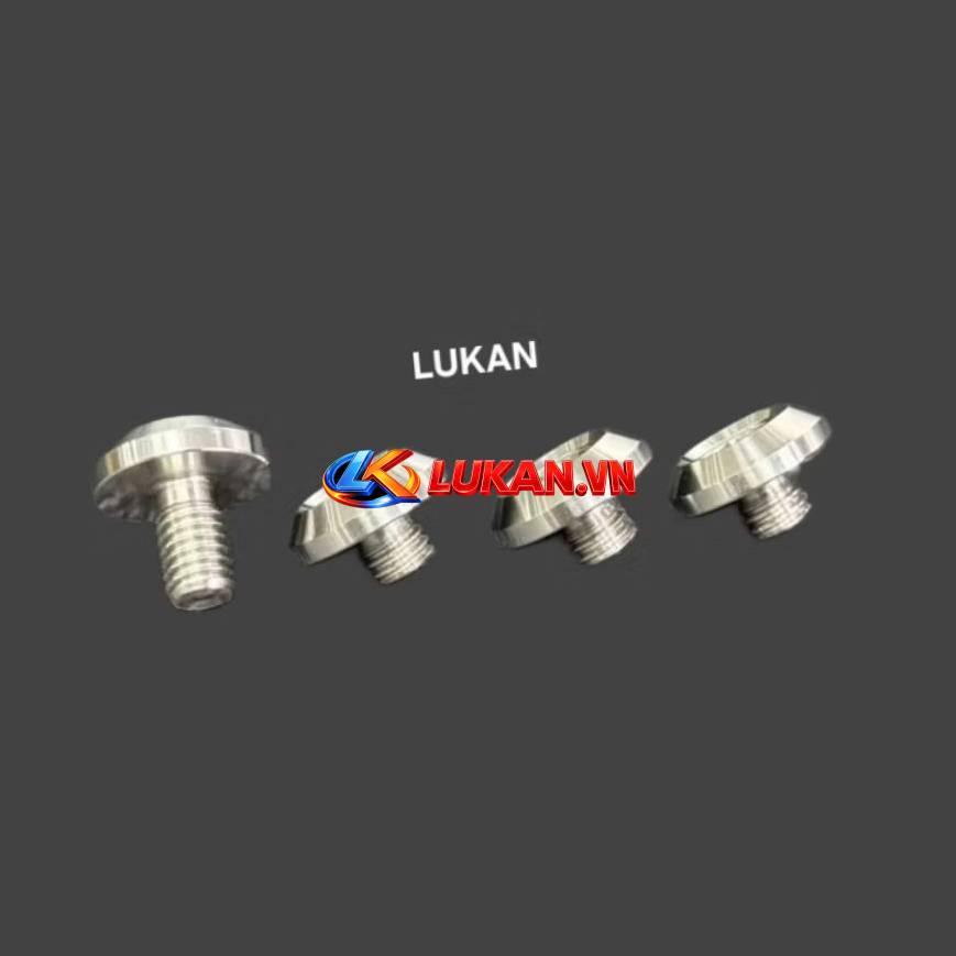 Bộ 4 ốc inox CNC bắt hộp xích, sên cacte xe DREAM, WAVE, FUTURE....
