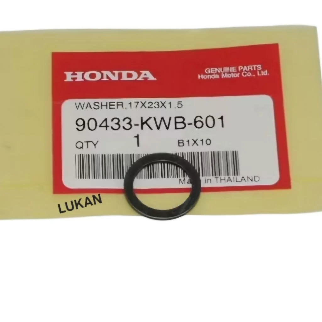 Đệm phẳng, lông đền chuông nồi côn 3 càng WAVE S110, RSX, BLADE, A110.... 17x23x1,5 zin 90433-KWB-601 - Ảnh 2