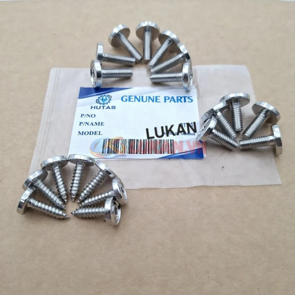 Bộ 19 ốc inox, vít bắt nhựa dàn áo CNC xe WAVE, FUTURE, WINNER.... - Ảnh 2