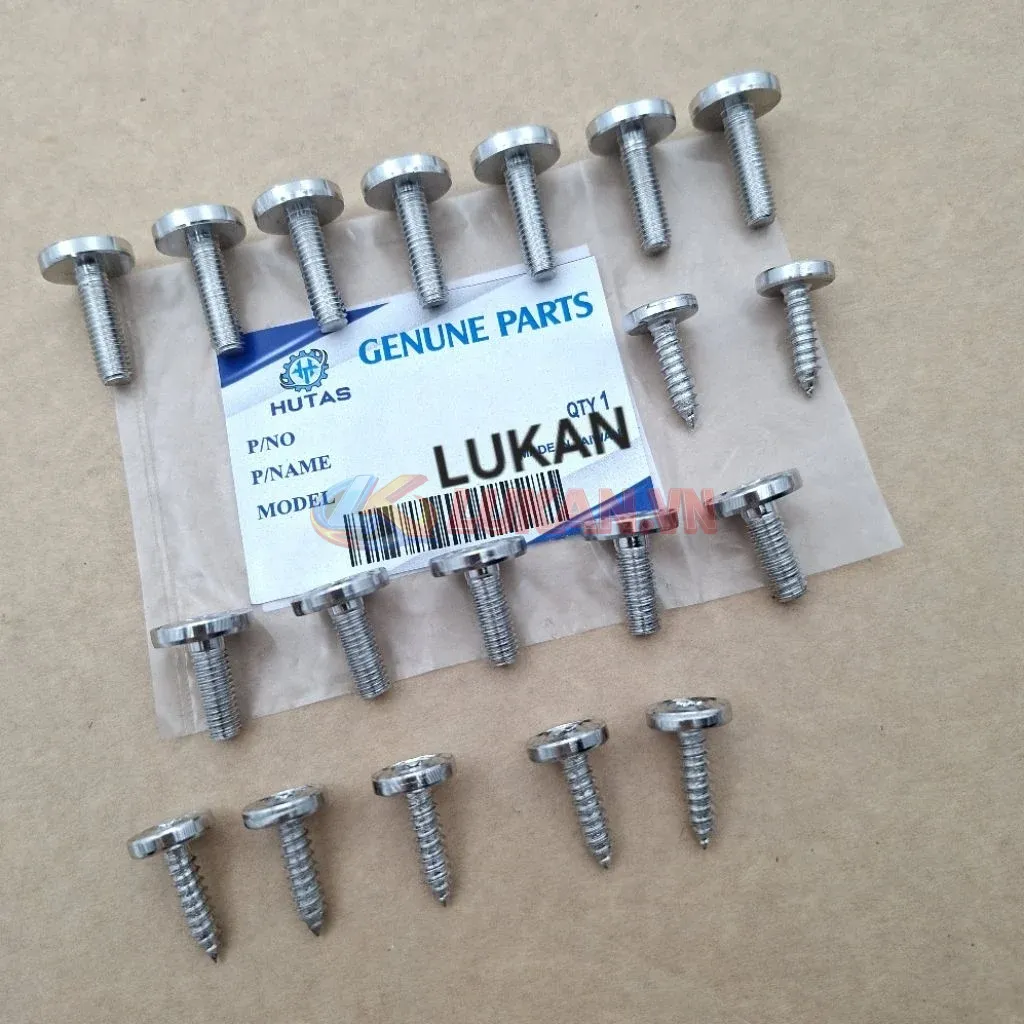 Bộ 19 ốc inox, vít bắt nhựa dàn áo CNC xe WAVE, FUTURE, WINNER.... - Ảnh 4
