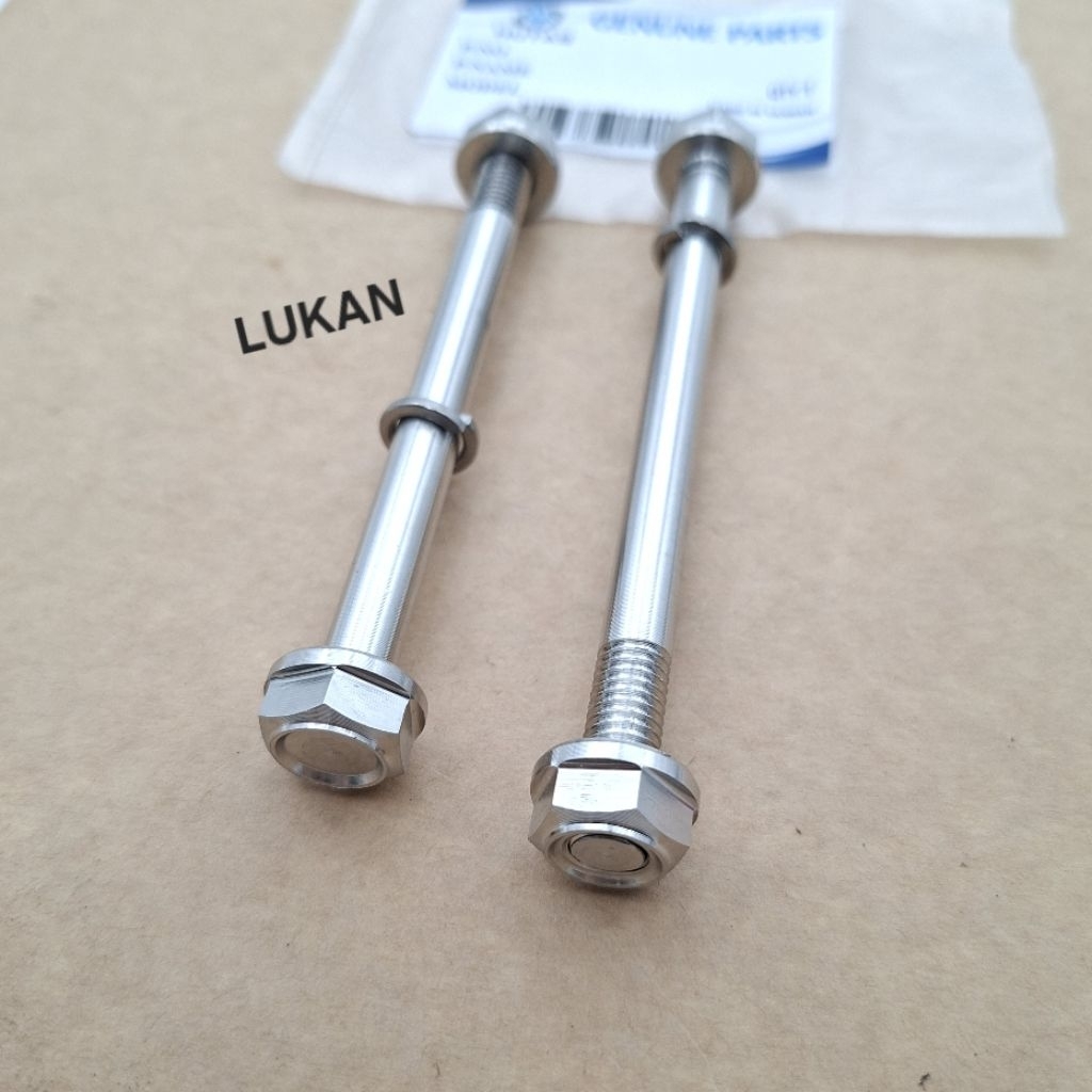 Cặp ốc cốt treo máy inox, bu lông CNC xe WAVE Thái, ALPHA, ZX, FUTURE 1, RS, S100.... - Ảnh 7